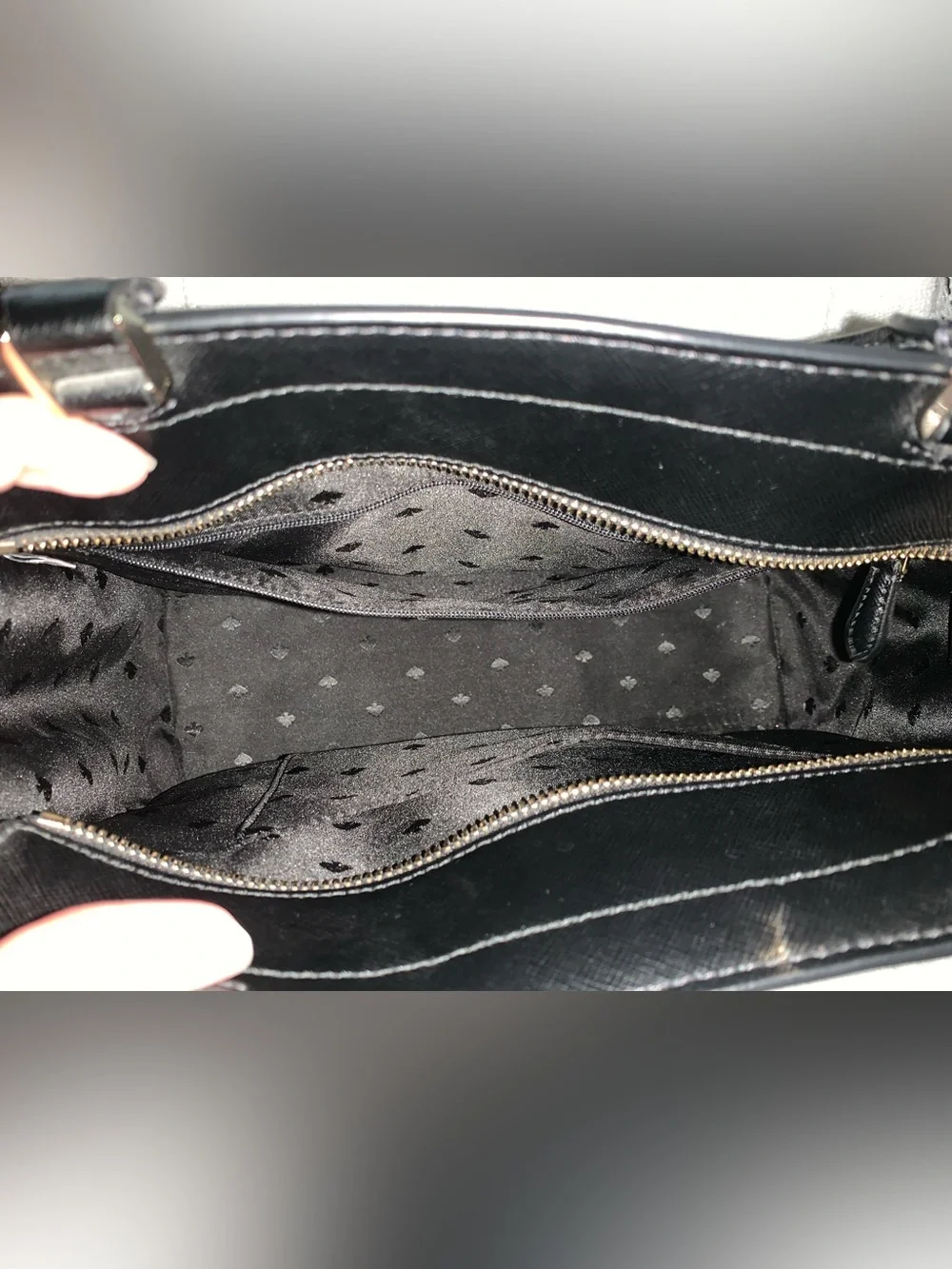 kate spade Black Saffiano Leather Top-Handle Satchel